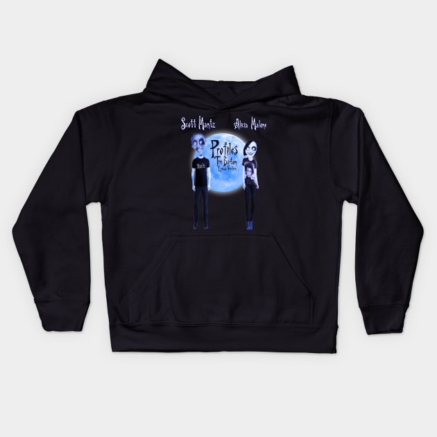 Tim Burton Profiles Kids Hoodie by Profiles